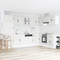 vidaXL Kitchen Cabinet with Door Lucca 2 pcs White 80 x 46 x 81.5 cm