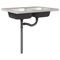 vidaXL Kitchen Cabinet Lucca 2 pcs Light Grey 80 x 46 x 81.5 cm