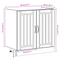 vidaXL Kitchen Cabinet Lucca 2 pcs Light Grey 80 x 46 x 81.5 cm