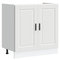 vidaXL Sink Base Cabinet with Door Porto 2 pcs White 80 x 46 x 84.5 cm