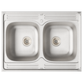 vidaXL Sink Base Cabinet with Door Porto 2 pcs Black 80 x 46 x 84.5 cm