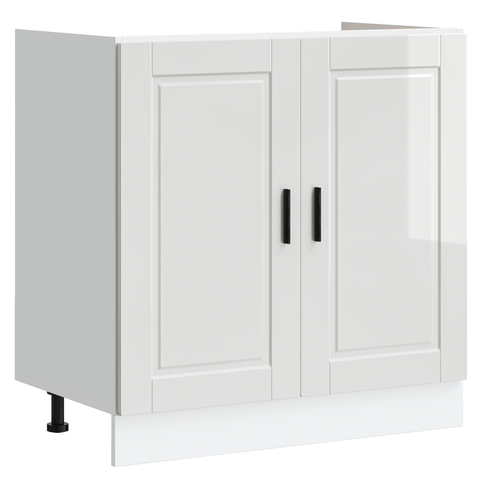 vidaXL Sink Base Cabinet with Door Porto 2 pcs White 80 x 46 x 84.5 cm