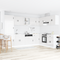 vidaXL Sink Base Cabinet with Door Porto 2 pcs White 80 x 46 x 84.5 cm
