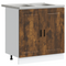 vidaXL Sink Base Cabinet with Door Porto 2 pcs Brown 80 x 46 x 84.5 cm