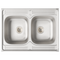 vidaXL Sink Base Cabinet with Door Porto 2 pcs Grey 80 x 46 x 84.5 cm