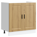 vidaXL Sink Base Cabinet with Door Porto 2 pcs Brown 80 x 46 x 84.5 cm