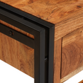 vidaXL with Drawer with Shelf with Storage 2 pcs Brown 160 x 33 x 75 cm Solid acacia wood