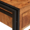 vidaXL with Drawer with Shelf with Storage 2 pcs Brown 160 x 33 x 75 cm Solid acacia wood