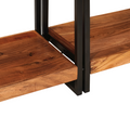 vidaXL with Drawer with Shelf with Storage 2 pcs Brown 160 x 33 x 75 cm Solid acacia wood