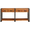 vidaXL with Drawer with Shelf with Storage 2 pcs Brown 160 x 33 x 75 cm Solid acacia wood
