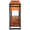vidaXL with Drawer with Shelf with Storage 2 pcs Brown 160 x 33 x 75 cm Solid acacia wood