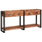 vidaXL Console Tables Set of 2 with Drawers, Multicolour Solid Wood Reclaimed