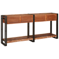 vidaXL Console Tables Set of 2 with Drawers, Multicolour Solid Wood Reclaimed