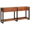 vidaXL Console Tables Set of 2 with Drawers, Multicolour Solid Wood Reclaimed