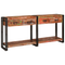 vidaXL Console Tables Set of 2 with Drawers, Multicolour Solid Wood Reclaimed