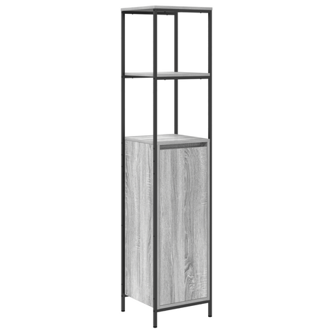 vidaXL 5-Piece Bathroom Furniture Set in Grey Sonoma Engineered Wood