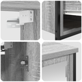 vidaXL 5-Piece Bathroom Furniture Set in Grey Sonoma Engineered Wood