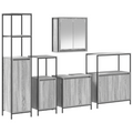 vidaXL 5-Piece Bathroom Furniture Set in Grey Sonoma Engineered Wood