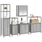 vidaXL 5-Piece Bathroom Furniture Set in Grey Sonoma Engineered Wood