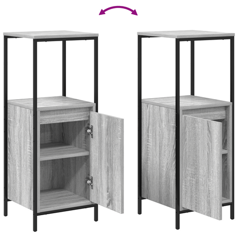 vidaXL 5-Piece Bathroom Furniture Set in Grey Sonoma Engineered Wood