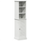 vidaXL Bathroom Furniture Set with Shelf 2 pcs Brown and White Medium