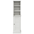 vidaXL Bathroom Furniture Set with Shelf 2 pcs Brown and White Medium
