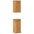 vidaXL Bathroom Furniture Set with Shelf with Storage with Door 2 pcs Brown and Honey brown