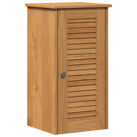 vidaXL Bathroom Furniture Set with Shelf with Storage with Door 2 pcs Brown and Honey brown