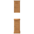 vidaXL Bathroom Furniture Set with Shelf with Storage with Door 2 pcs Brown and Honey brown
