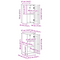 vidaXL Bathroom Furniture Set with Shelf with Storage with Door 2 pcs Brown and Honey brown