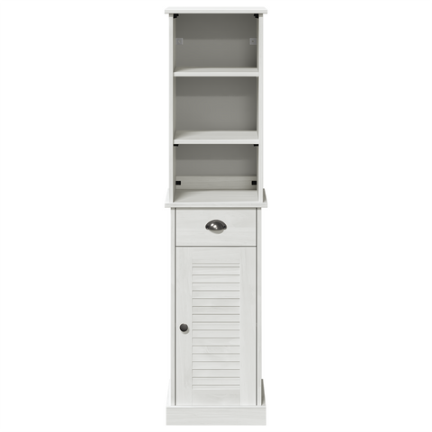 vidaXL Bathroom Furniture Set 2 pcs Brown and White 37 x 34 x 150 cm