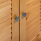 vidaXL Bathroom Furniture Set with Shelf with Storage with Door 2 pcs Brown Solid wood pine