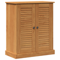 vidaXL Bathroom Furniture Set with Shelf with Storage with Door 2 pcs Brown Solid wood pine