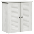 vidaXL Bathroom Furniture Set with Shelf with Storage with Door 2 pcs Brown Solid wood pine
