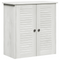 vidaXL Bathroom Furniture Set with Shelf with Storage with Door 2 pcs Brown Solid wood pine