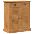 vidaXL Bathroom Furniture Set with Drawer with Shelf with Storage with Door 2 pcs Brown Solid wood pine