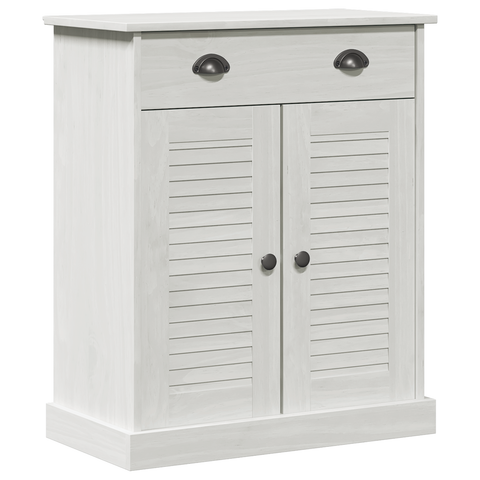 vidaXL Bathroom Furniture Set with Drawer with Shelf with Storage with Door 2 pcs Brown Solid wood pine