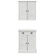 vidaXL Bathroom Furniture Set with Drawer with Shelf with Storage with Door 2 pcs Brown Solid wood pine