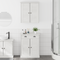 vidaXL Bathroom Furniture Set with Drawer with Shelf with Storage with Door 2 pcs Brown Solid wood pine