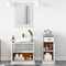 vidaXL Bathroom Furniture Set with Drawer with Shelf Wall-mounted with Storage with Door with Mirror 3 pcs Brown 37 x 34 x 80 cm