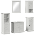 vidaXL Bathroom Furniture Set 5 pcs Antique white 37 x 34 x 110 cm