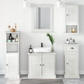 vidaXL Bathroom Furniture Set 5 pcs Antique white 37 x 34 x 110 cm