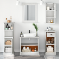 vidaXL Bathroom Furniture Set 5 pcs Antique white 37 x 34 x 110 cm