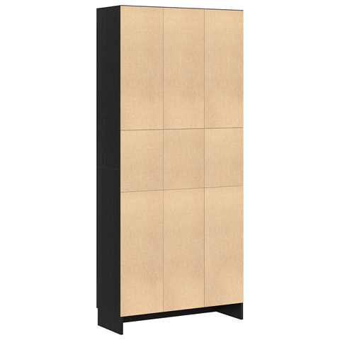 vidaXL Book Cabinets - 2 Pack - Black Oak - 82.5 x 30.5 x 185 cm - Engineered Wood