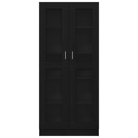 vidaXL Book Cabinets - 2 Pack - Black Oak - 82.5 x 30.5 x 185 cm - Engineered Wood