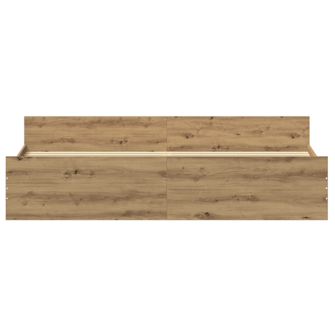 vidaXL Bed Frame Artisan Oak 200x200 cm Engineered Wood