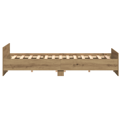 vidaXL Bed Frame Artisan Oak 200x200 cm Engineered Wood