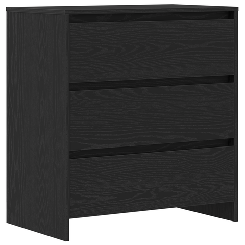 vidaXL 2-Piece Sideboards in Black Oak Engineered Wood
