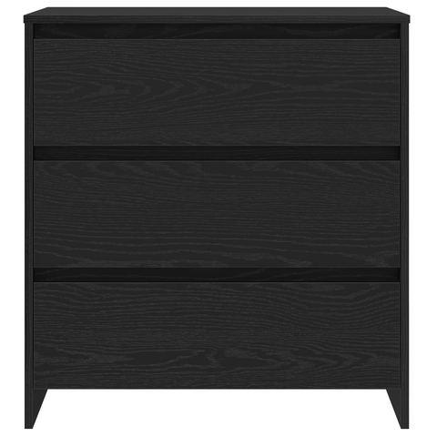 vidaXL 2-Piece Sideboards in Black Oak Engineered Wood