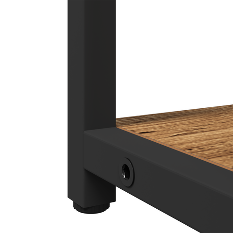 vidaXL Bathroom Sink Cabinet with Built-in Basin Old Wood Engineered Wood